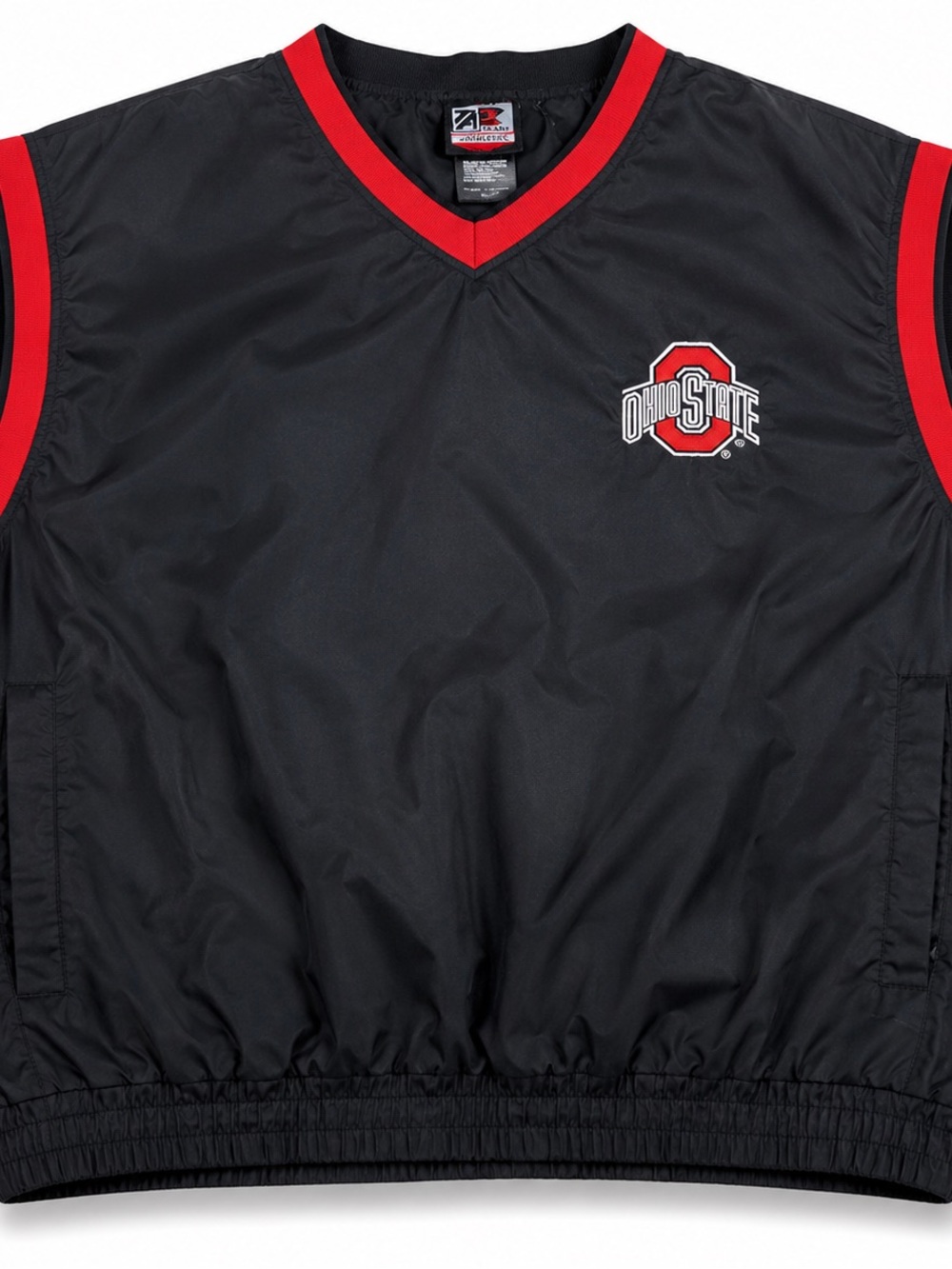 Ohio State Men's Black & Red Sleeveless Pullover Vest